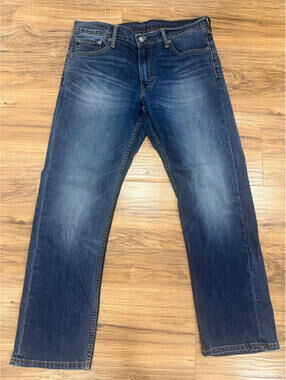 Levi’s 504 Regular Straight Jeans Men’s 33x30 Dark Wash Stretch Denim